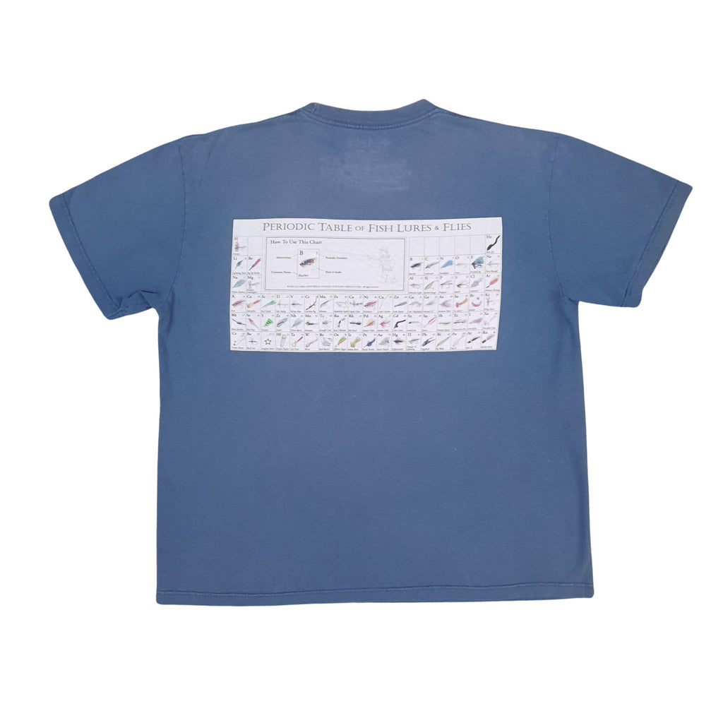 columbia periodic table of fishing lures 00s Periodic Table of Fish Lures and Flies Sz XL – Circular
